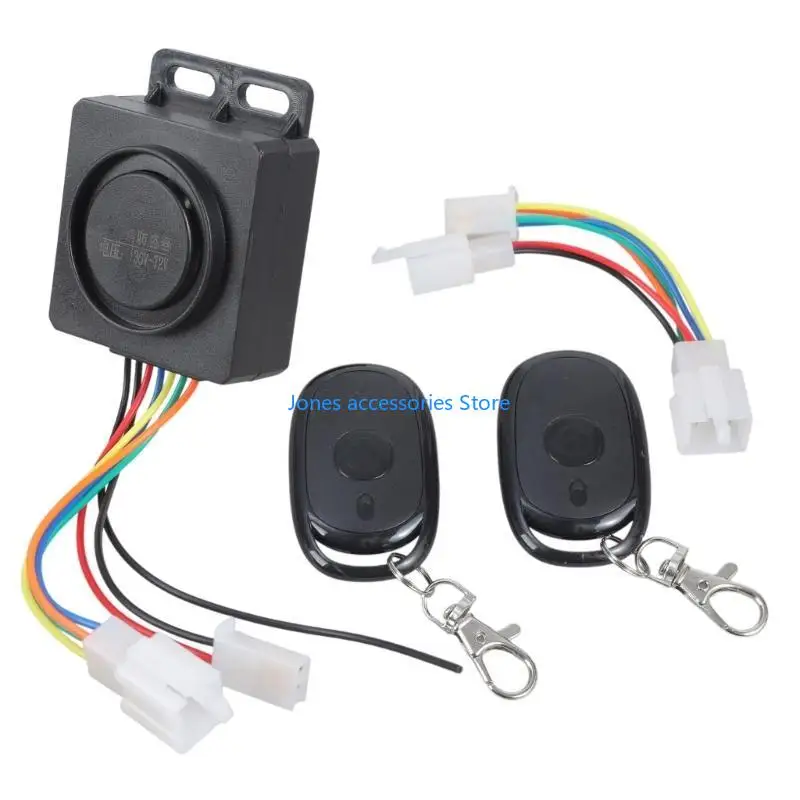 

W8KD Electric Bike/Tricycle Wireless Remote Control Security Alarm 48V-72V Waterproof Universal Anti-Theft Alarm System 120db