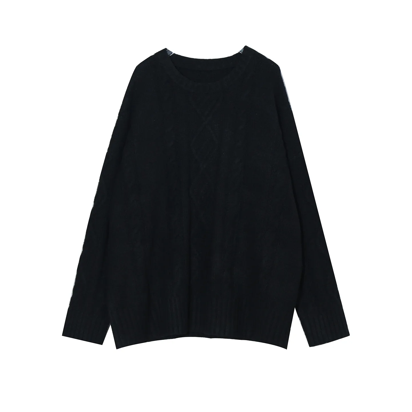Korean Style Winter Thickened Loose Long Lace Sweater Dress Women's Fashion Set Casual Lazy Style Patchwork Vest Skirt view 5