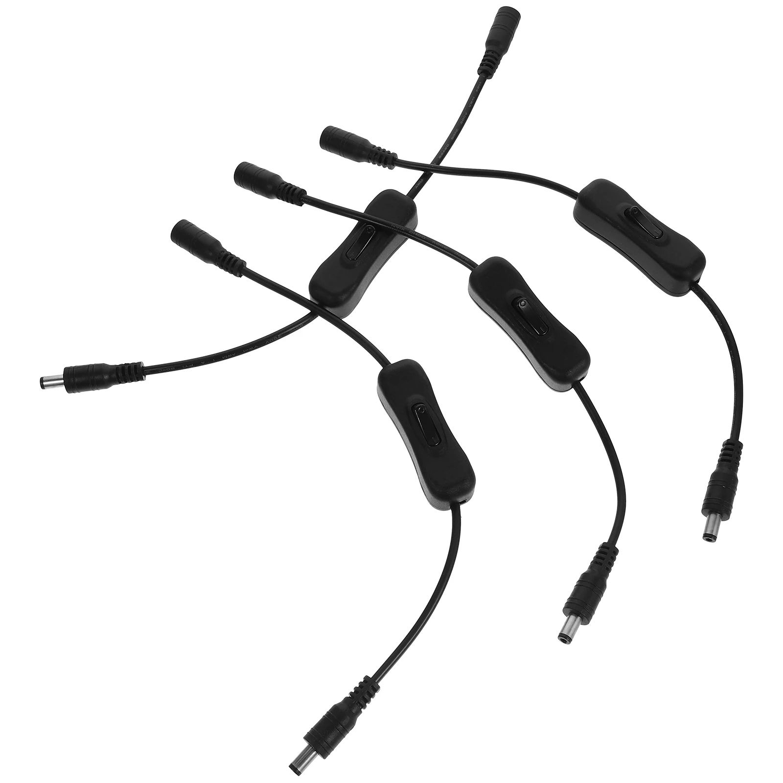 

4pcs Button Control Appliance Switch Cable Inline Cord Switch for LED Strip Light Copper Connector Replacement Part