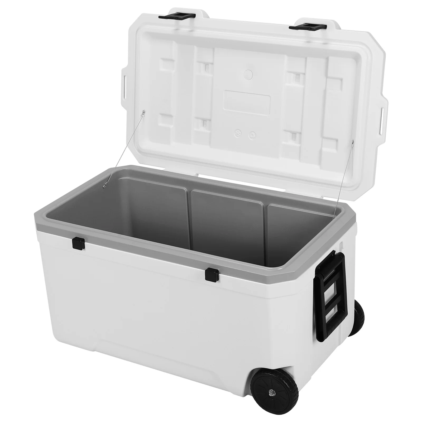 120L Isolierbox mit Rädern, Kühlbox mit Rollen, Auslaufsicher, Große Kapazität für Outdoor-Camping und Angeln
