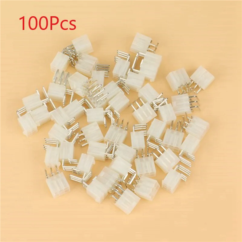 

500Pcs 4.2MM 6 Pin Header Male Pin For Graphics Card GPU PCI-E Pcie Power Connector Right Angle Through Hole Video Card