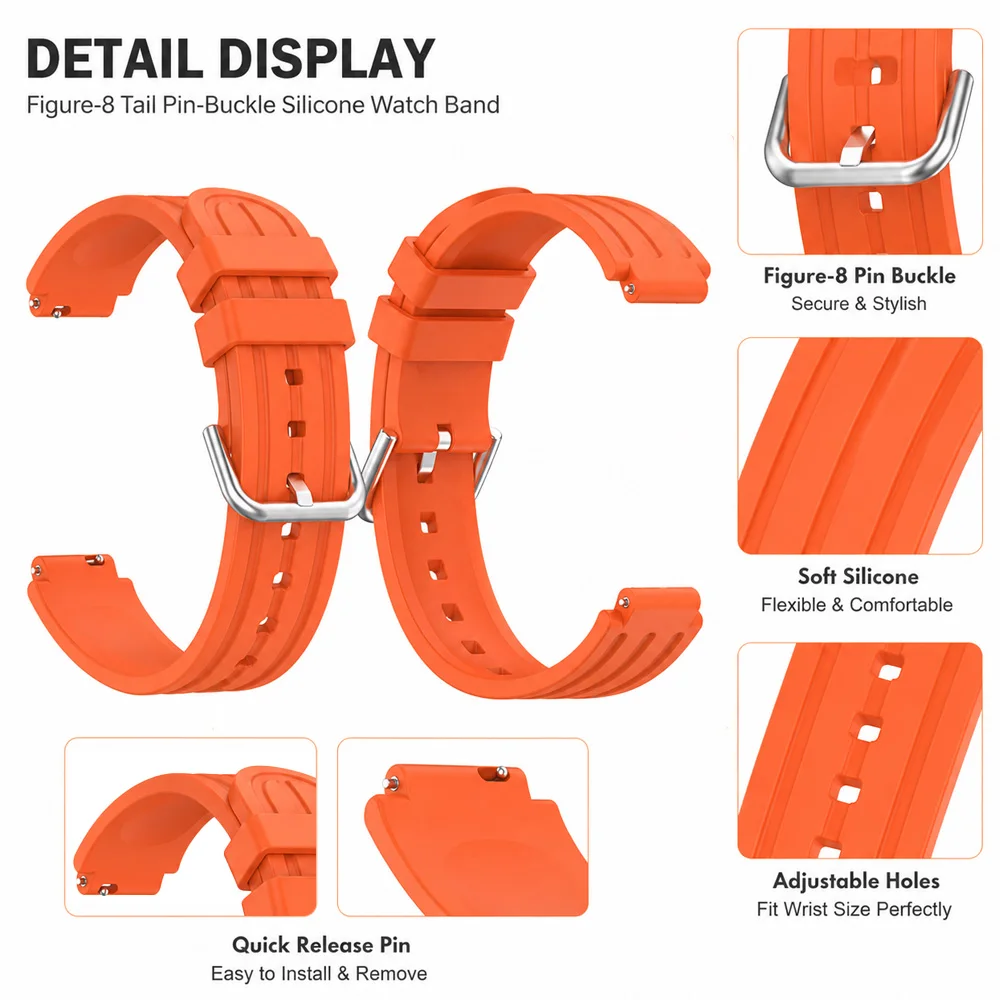 Strap For Garmin CIRQA Smart Band Adjustable Soft Silicone Single Color Watchband For Garmin CIRQA Accessories