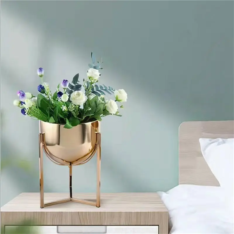 【NOW SAVE】Iron Plant Stand For Both Indoor Outdoor Setting Includes Multiple Levels Design Optimally Flowerpot Iron Stand