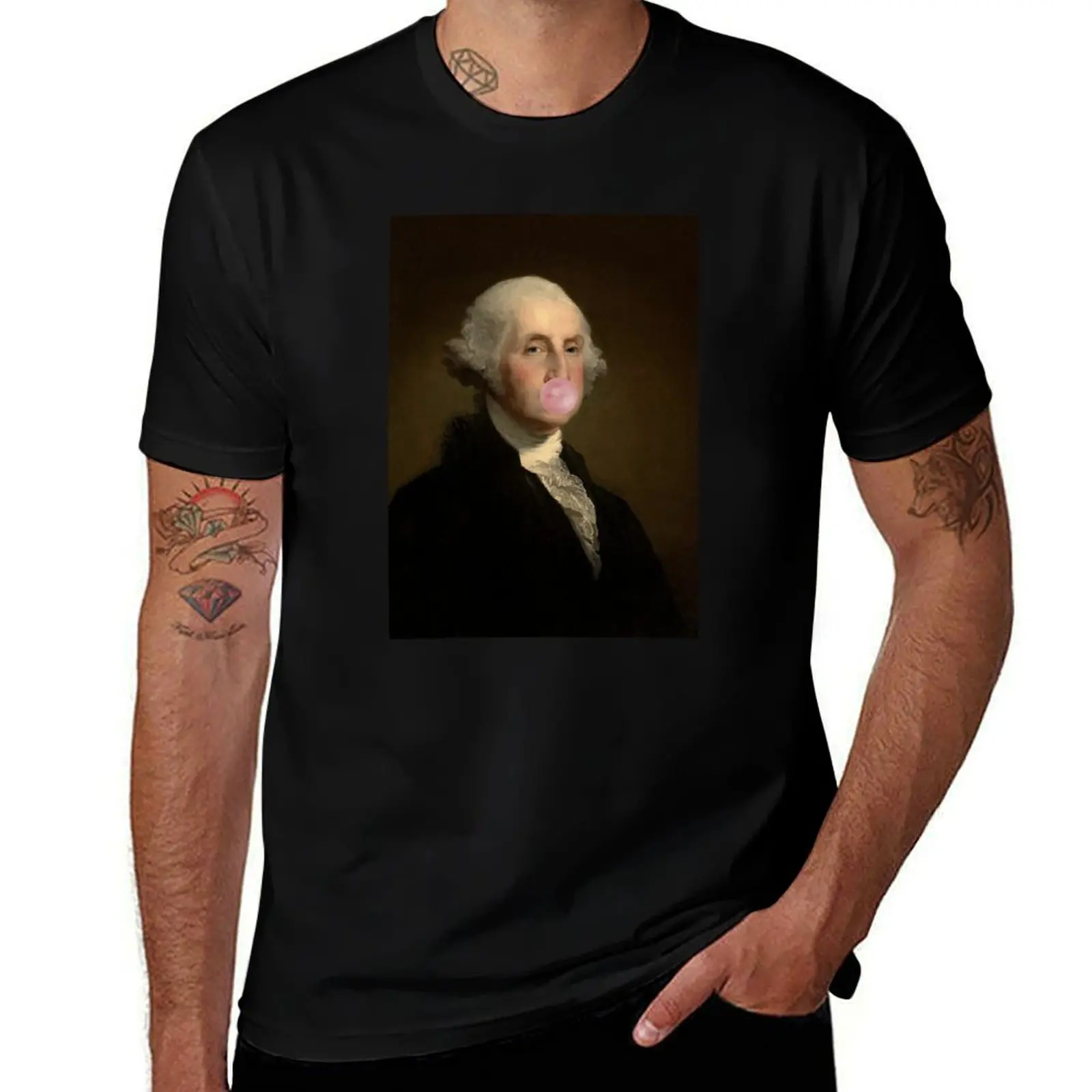 

George Washington T-Shirt for a boy funny gifts Man t-shirt man clothes oversized t shirt men