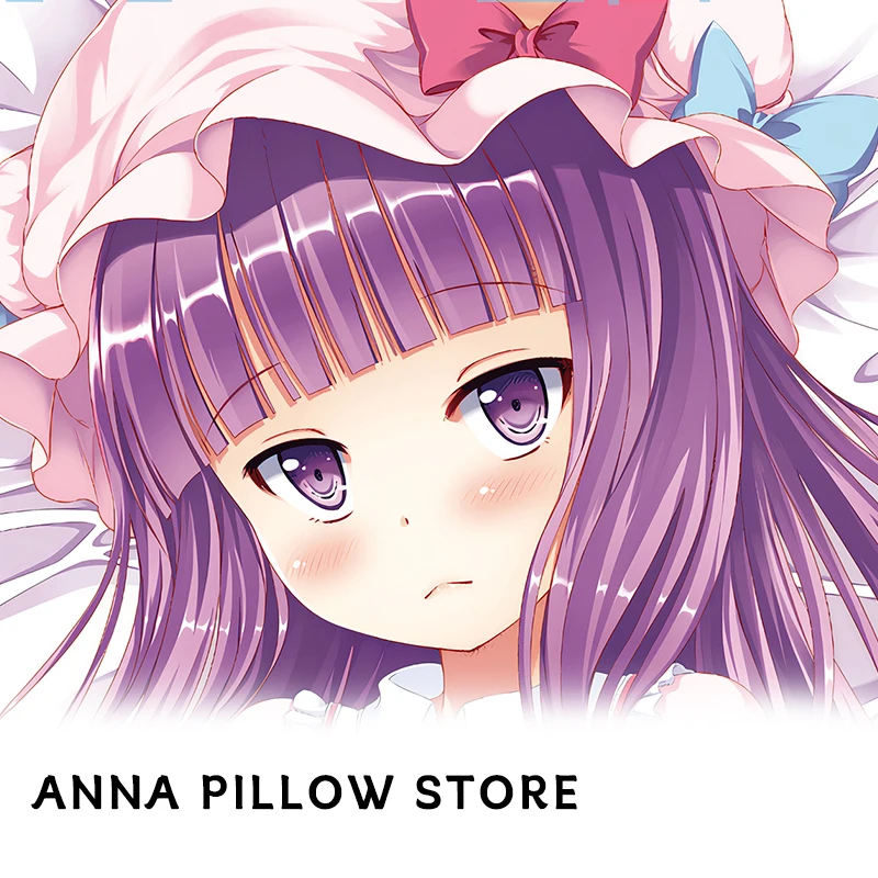 Dakimakura 2WAY Hugging Body Pillow Case Touhou Patchouli Knowledge Anime Pillow Cushion Cover Gift