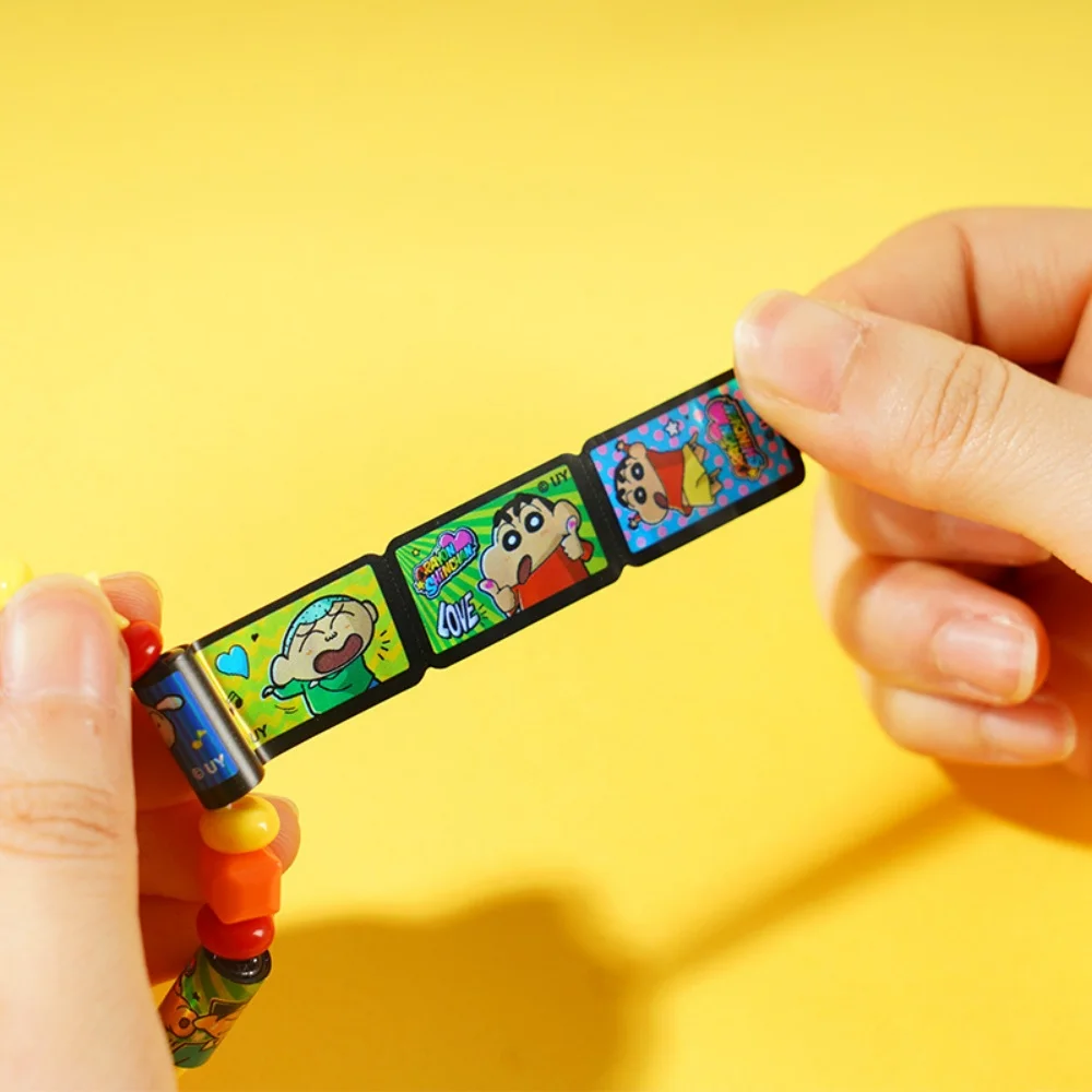 تلوين شين تشان الأصلي لعبة سوار مع ملصق شخصية كرتونية لتزيين القرطاسية هدايا عيد ميلاد ملونة للفتيات #5