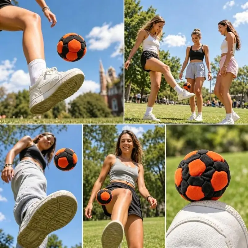 

Toss And Catches Ball Sacks Spirals Pellet Filled Footbag Ball For School PEs Classes And Family Outdoor Recreation A2UB