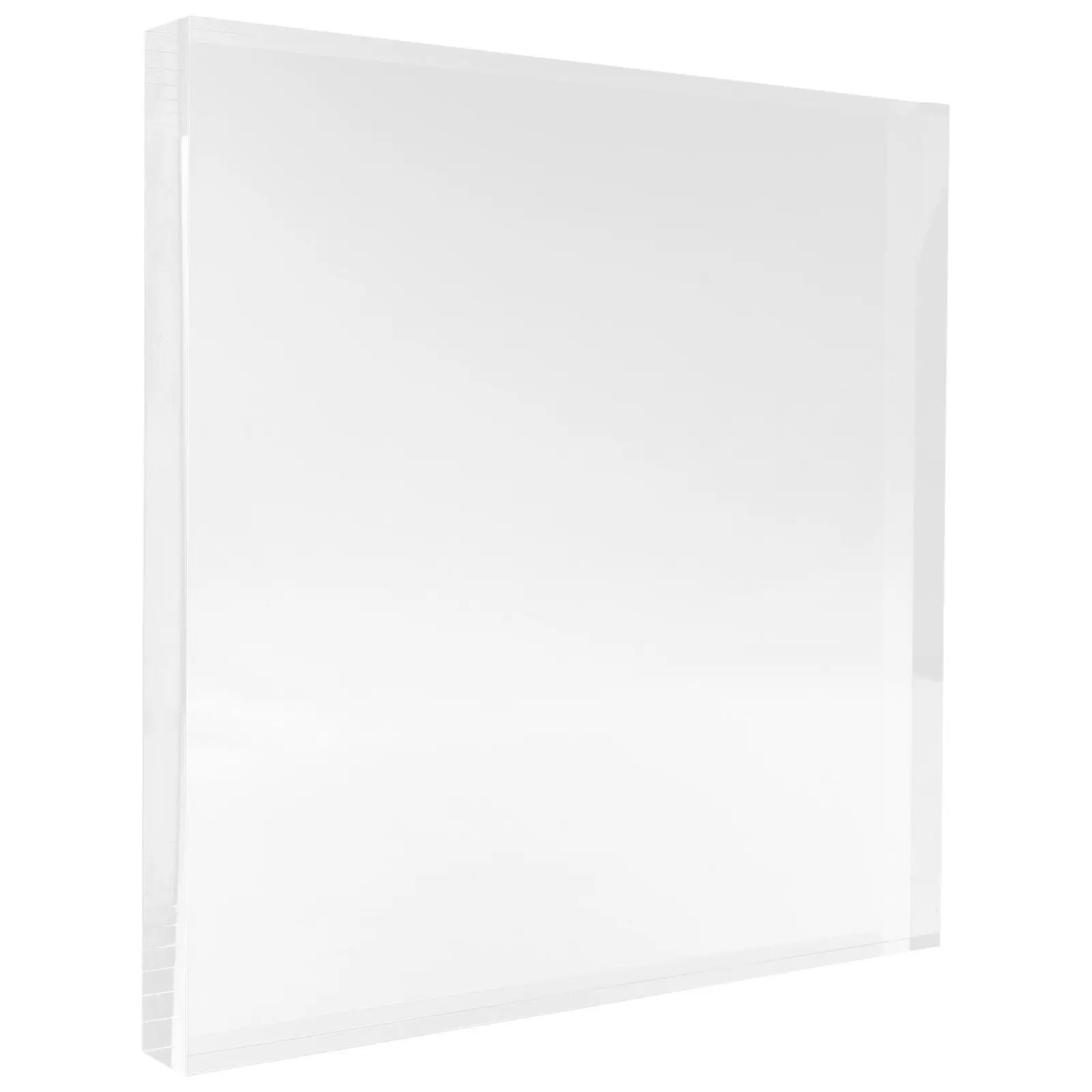 

Square Acrylic Display Base Sturdy Odorless Showcase Stand for Jewelry Rings Cosmetics Crafts Collectibles Home Party Decoration