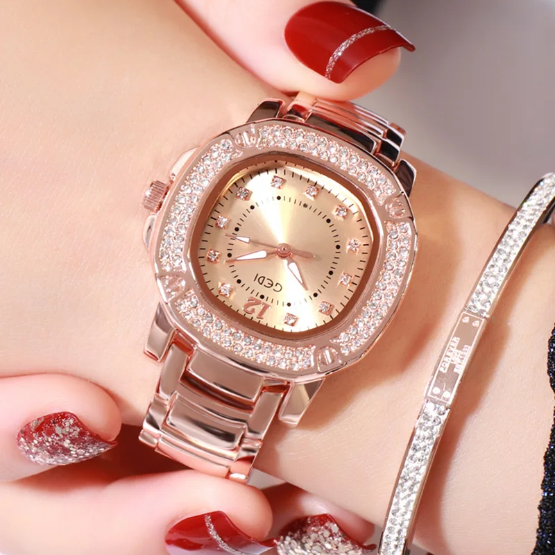 Women Watch Set Luxury Rose Gold Dress Quartz Watch Bracelet Ladies Sports Wrist Watch Clock Gift Women Relogio Feminino