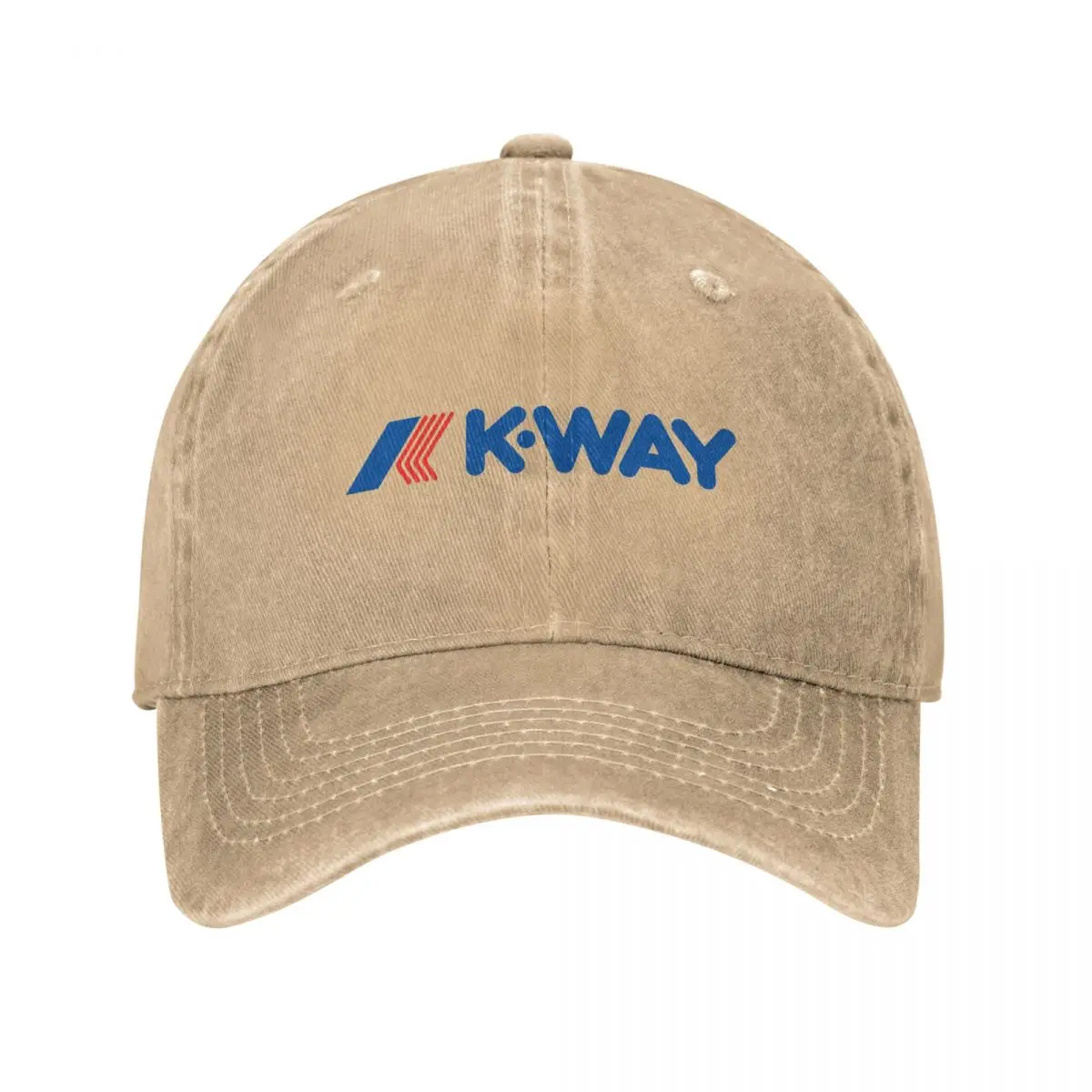 K-Ways Logo Baseball Caps Casual Distressed Denim French Brand Headwear for Men Women Outdoor Activities Hats Cap