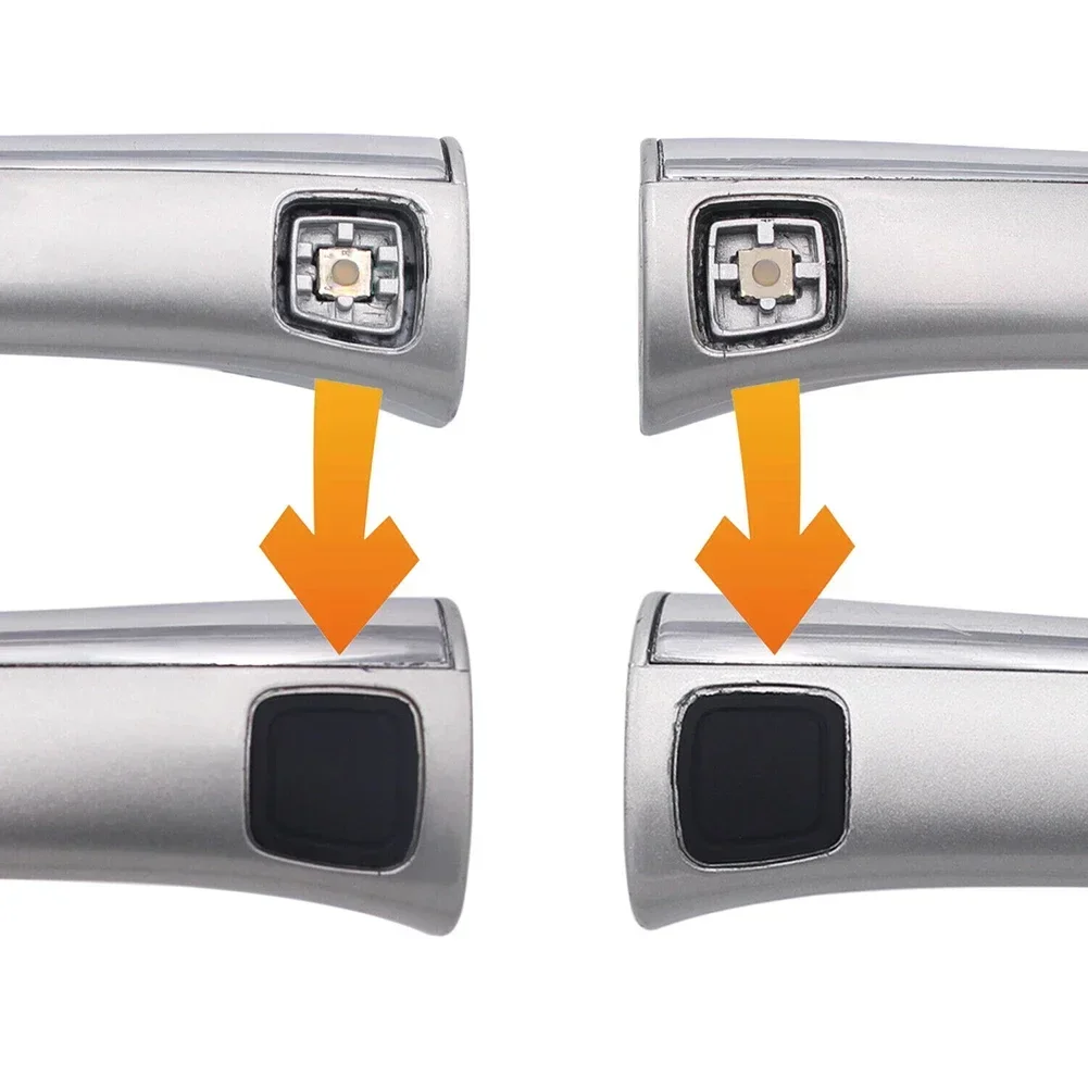 Schützen und aktualisieren Sie die schlüssel lose Türgriff-Knopf abdeckung für Mercedes sl r230 sl350 sl500 sl550 sl600 sl55 sl65