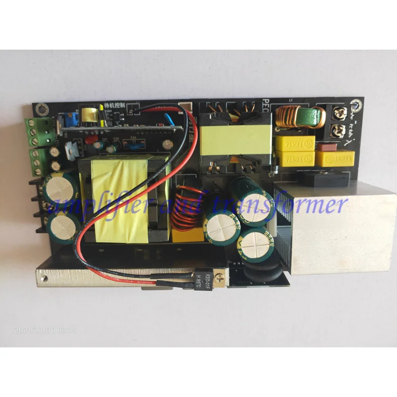 Input AC100-240V, PFC LLC power amplifier audio switching power supply 1KW IR2092 8954 3255 5630 7498