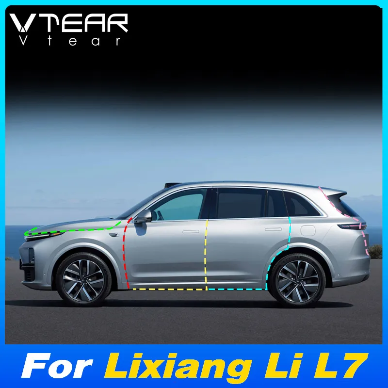 

Vtear Car Window Edge Sealing Strip Trim Cover Door Dustproof Soundproof Sealing Protector Accessory For Lixiang Li L7 2022-2024