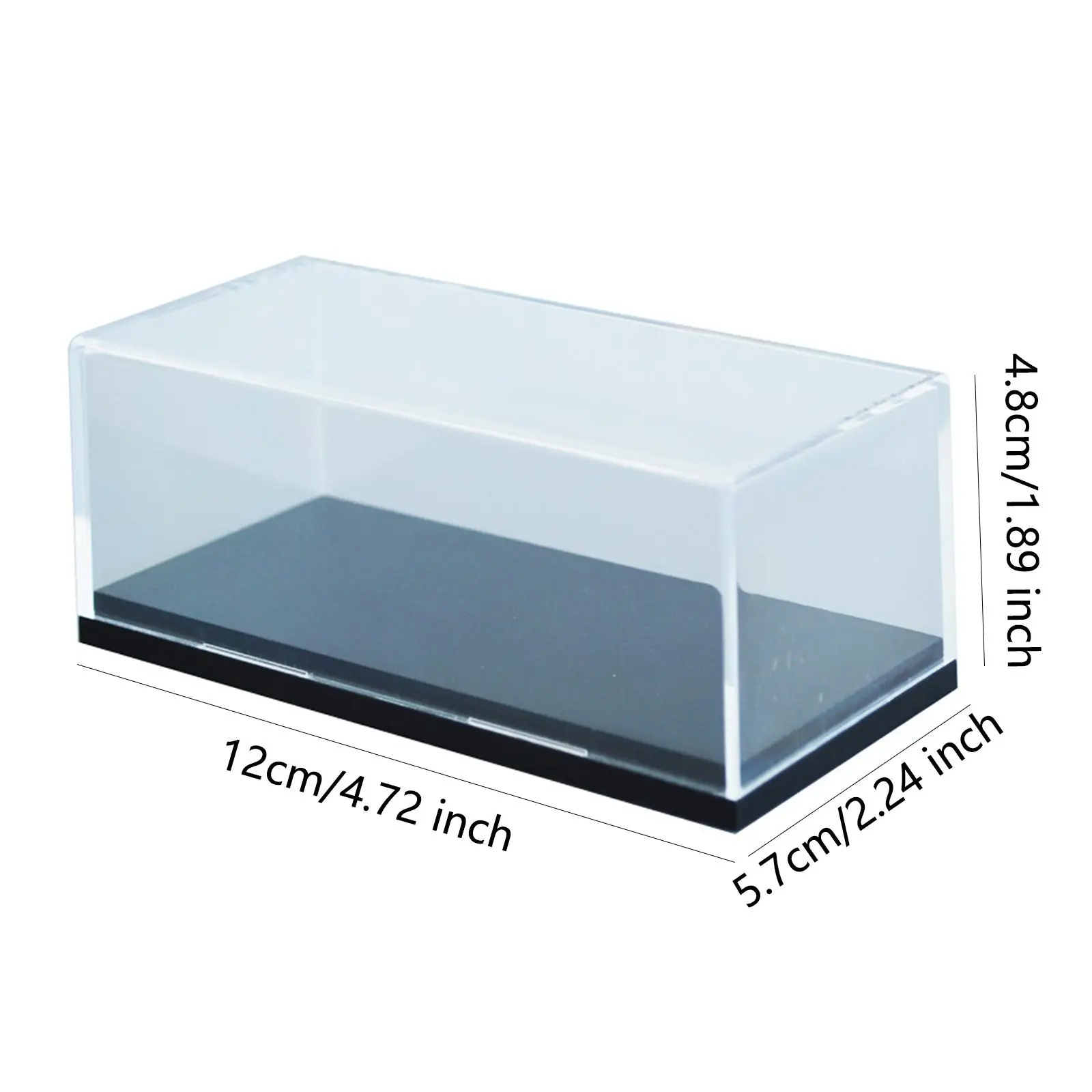 Stackable Acrylic Display Case for Diecast Model Cars Collectibles Organizer Showcase Protector Clear Storage Holder for