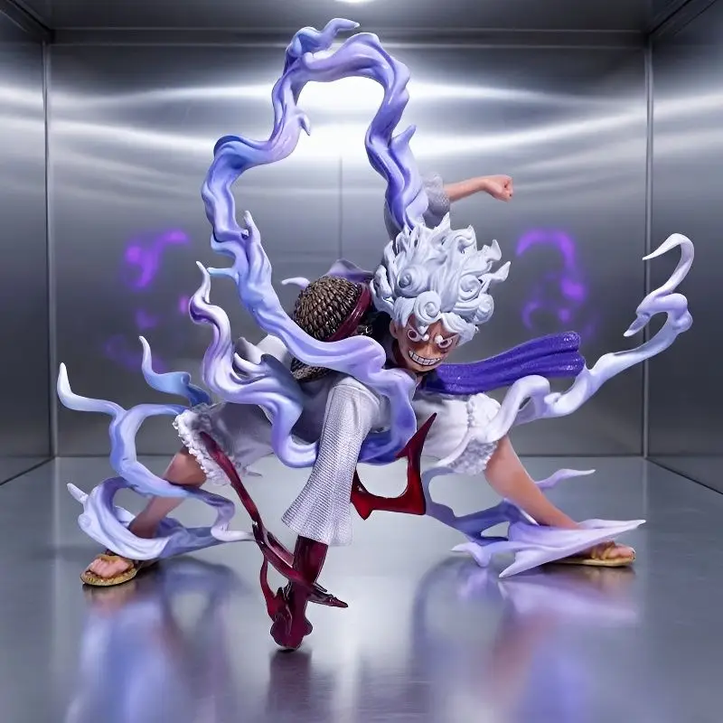 One Piece Kniend-Posen-Figur Kaido Nika Luffy Sonnengott Fifth Gear Nika Luffy Modellfigur Desktop-Dekoration