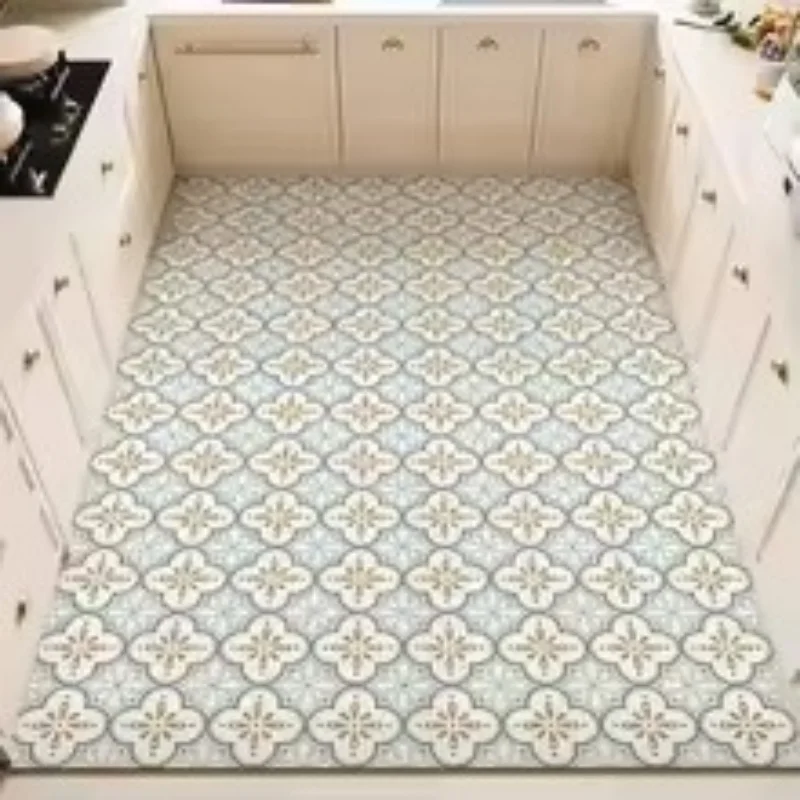 Anti-slip Carpet for Kitchen Oil-proof Rug Floor Mat Wipeable Easy To Clean Waterproof Foot Mats Large Size Carpets