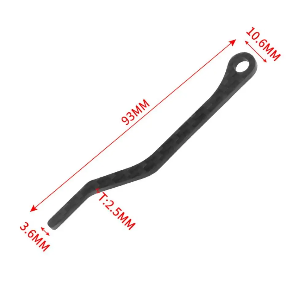 Guida per catena per bicicletta durevole in fibra di carbonio Accessori per parti di biciclette per custode per catena per bici leggera nera