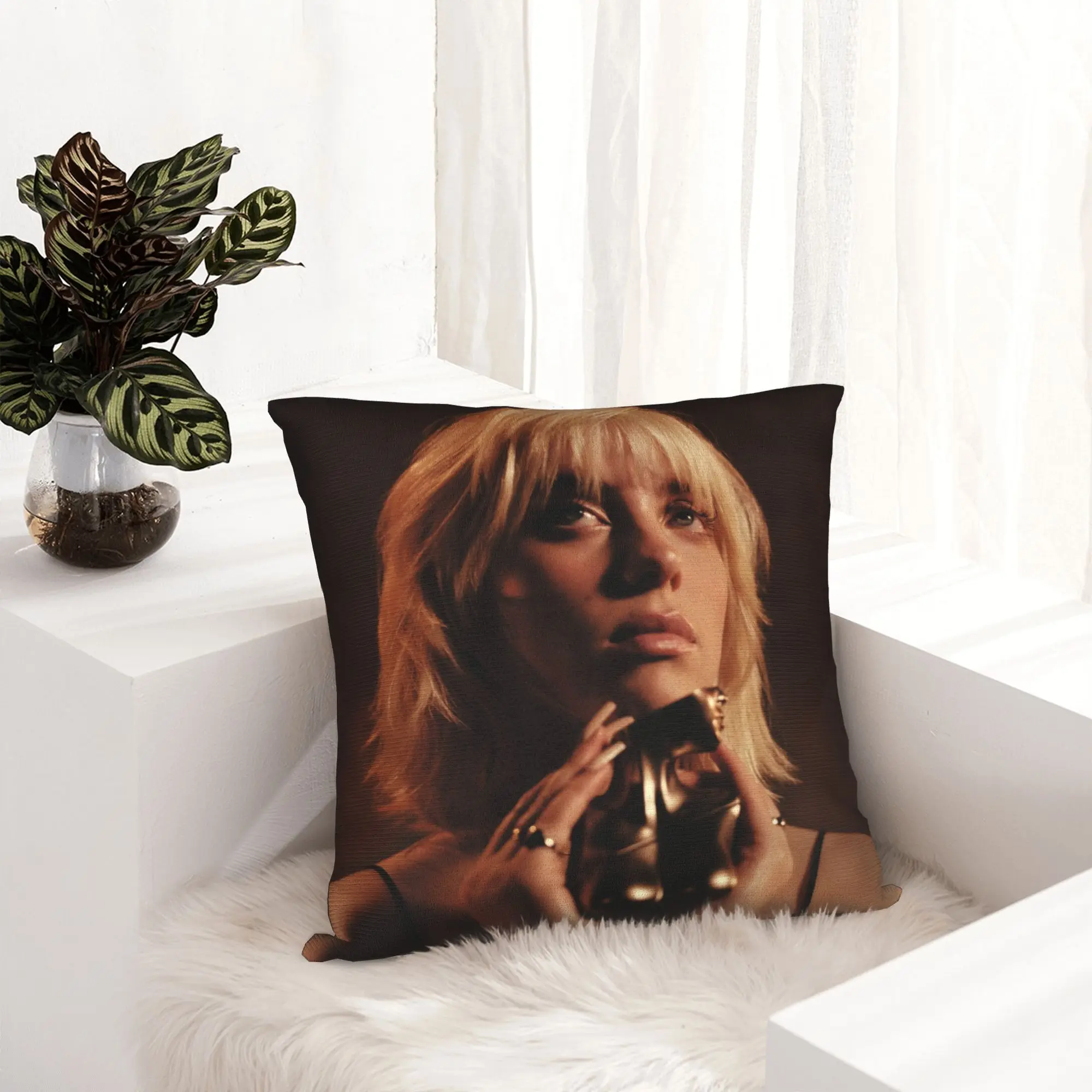 Billies Hit Me Hard And Soft Pillowcase Soft Polyester Cushion Cover Decoration  Throw Pillow Case Cover Home Zipper 18''