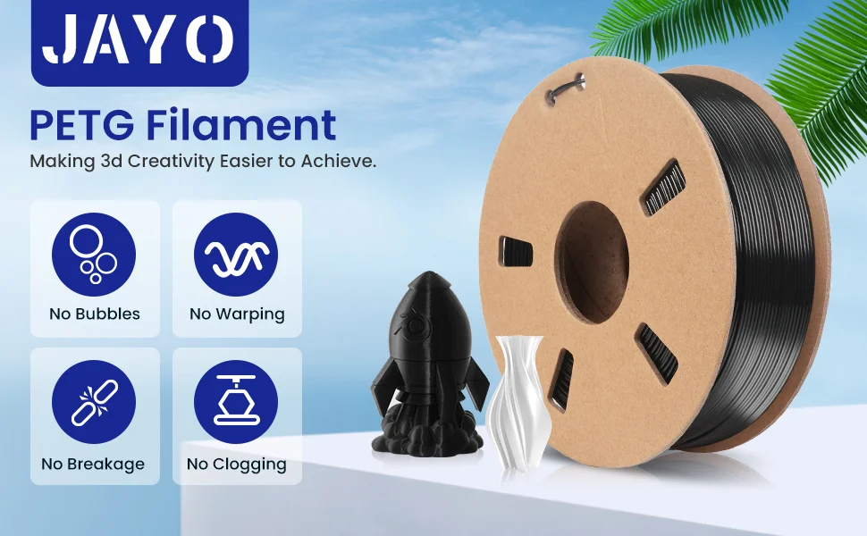 JAYO 5,5 kg 3D PETG/PLA/PLA PLUS Druckerfilament 1,75 mm 100 % blasenfrei, ungiftige 3D-Druckmaterialien für 3D-Drucker und 3D-Stift – Detail 34