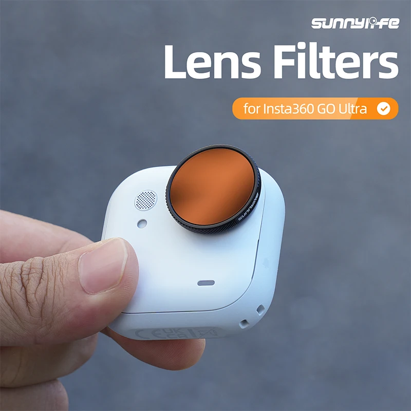 Objektivfilter-Set für Insta360 GO Ultra MCUV UV CPL Kratzfester Einstellbarer Film-Objektivfilter für Insta360 GO Ultra