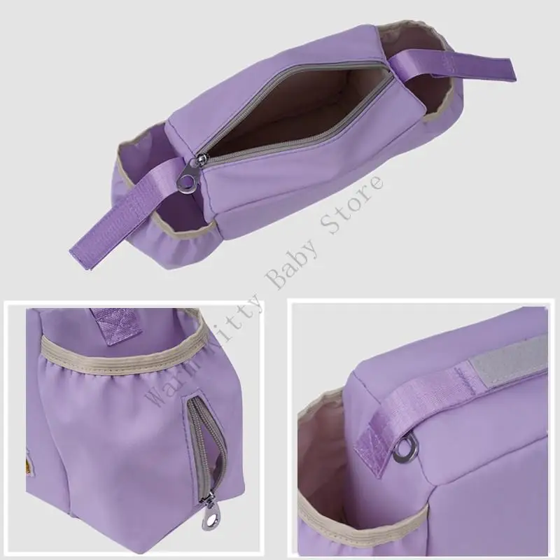 XXFE المحمولة حفاضات السفر مقسم حقيبة مانعة للتسرب الداخلية تناسب معظم عربات التسوق عربات التسوق تصميم قابل للطي للآباء