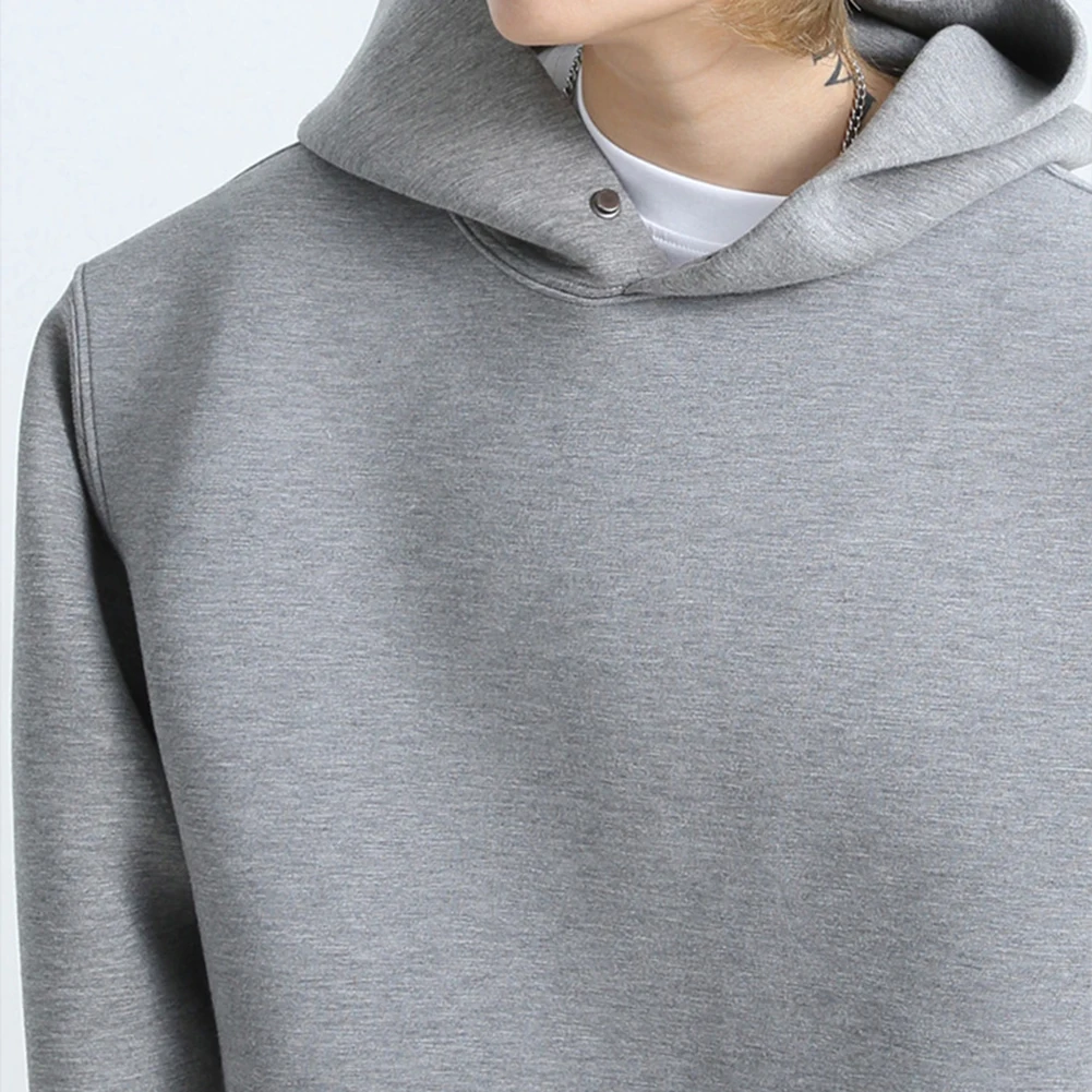 

Повседневные мужские толстовки с капюшоном XL, однотонные толстовки, топы с длинными рукавами, применимые для мужчин, новый состояние