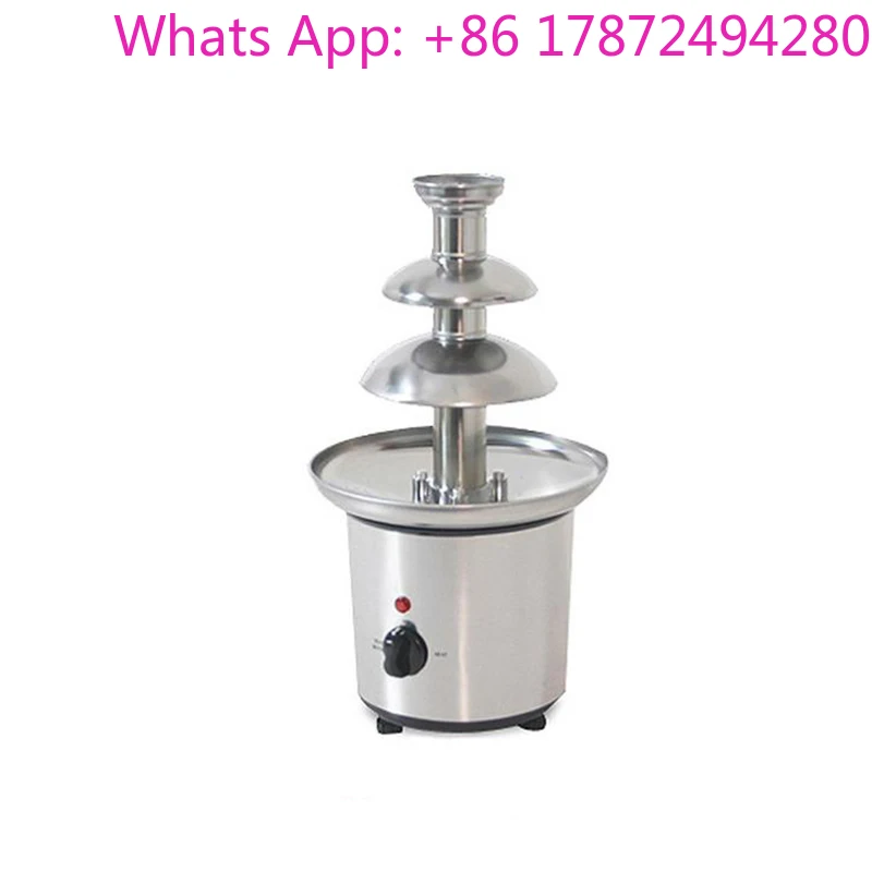 2000W Chocolate Melting Machine Fountain Three-layer Chocolate Melting Tower Stainless Steel Chocolate Melting Machine