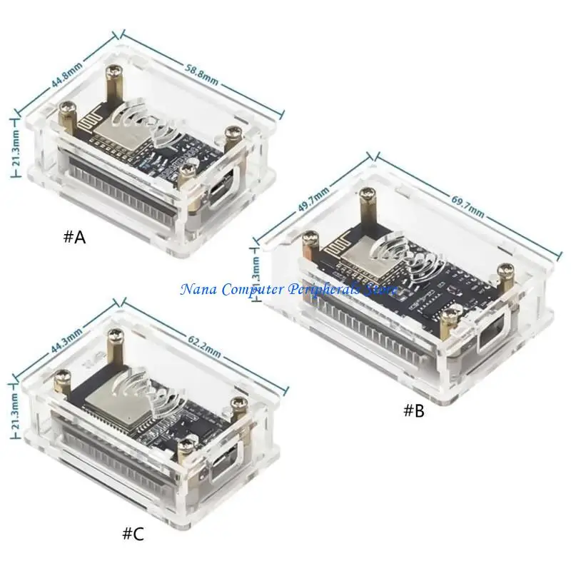 F68C Easy Access Четкий корпус для корпуса для Nodemcu Lua CP2102/CH340G ESP32 30PIN