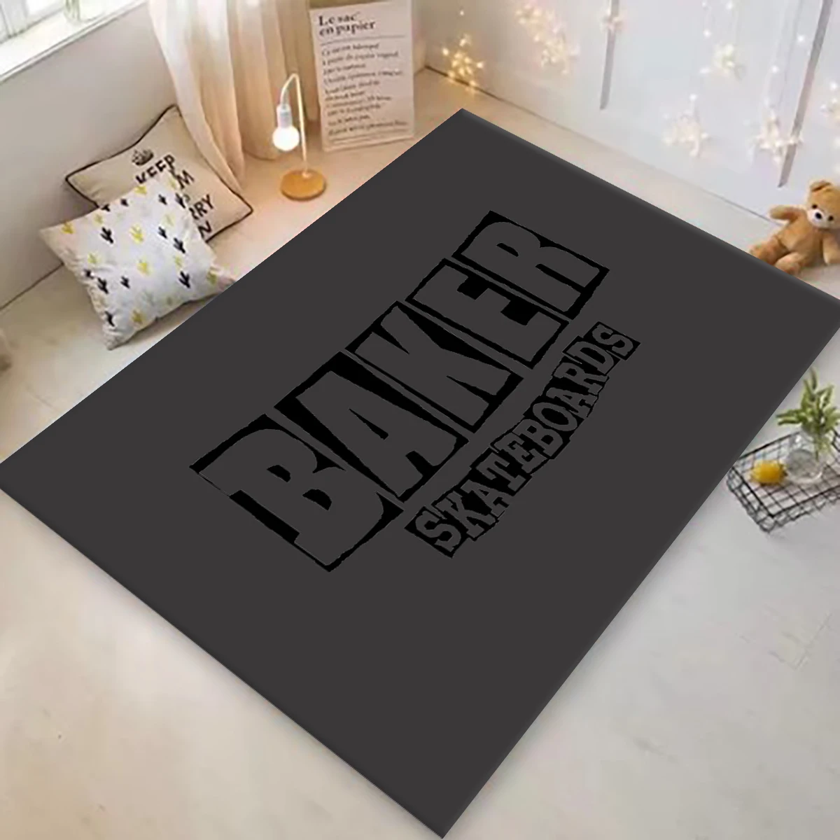 B-Bakers Skateboards PrintedCarpet Non -slip Multi Function carpet Living Room Rugs Entrance Floor mat Home Kitchen Hallway