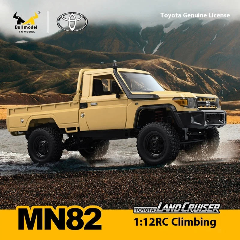 Coche teledirigido MN82 mejorado 1/12, piezas de Metal para recoger 2,4G 4WD, vehículo todoterreno con Control remoto, juguetes para niños