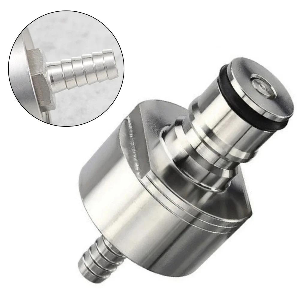 Stainless Steel Carbonation Cap Ball Lock Keg Post With Barb For Homebrew Drink PET Bottles Beer Brewing Kitchen Accessories