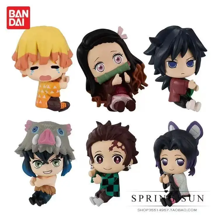 

Demon Slayer Kimetsu no Yaiba - Sleepy Plush Doll Set - Mobile Cable Protector & Cup Rim Hanger Cartoon Ornaments
