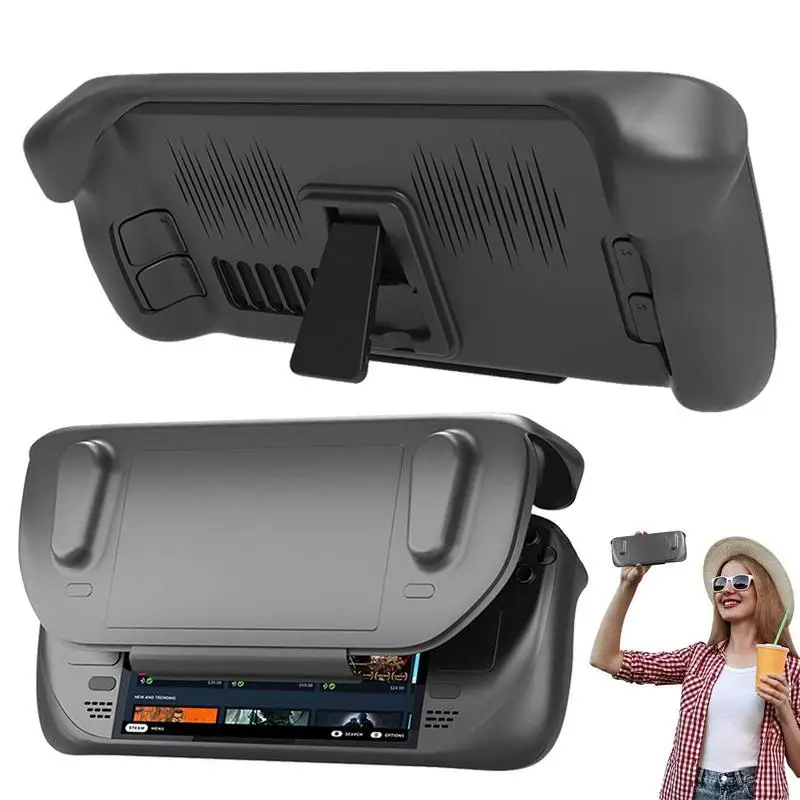 1PC Case For Steam Deck Game Console Soft Protective Shell Accessories For Steam Deck TPU Case Shockproof Anti-drop Back Cover