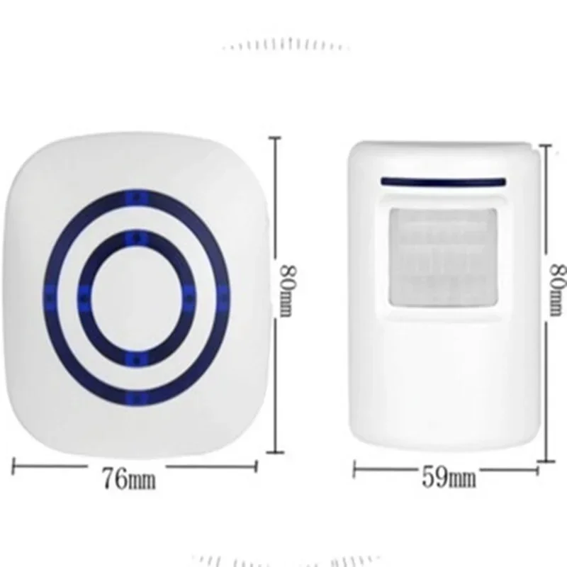 Waterproof Alarm Doorbell, Motion Sensor Induction, Wireless, Welcome Doorbell for Store and Bank, EU/US Plug