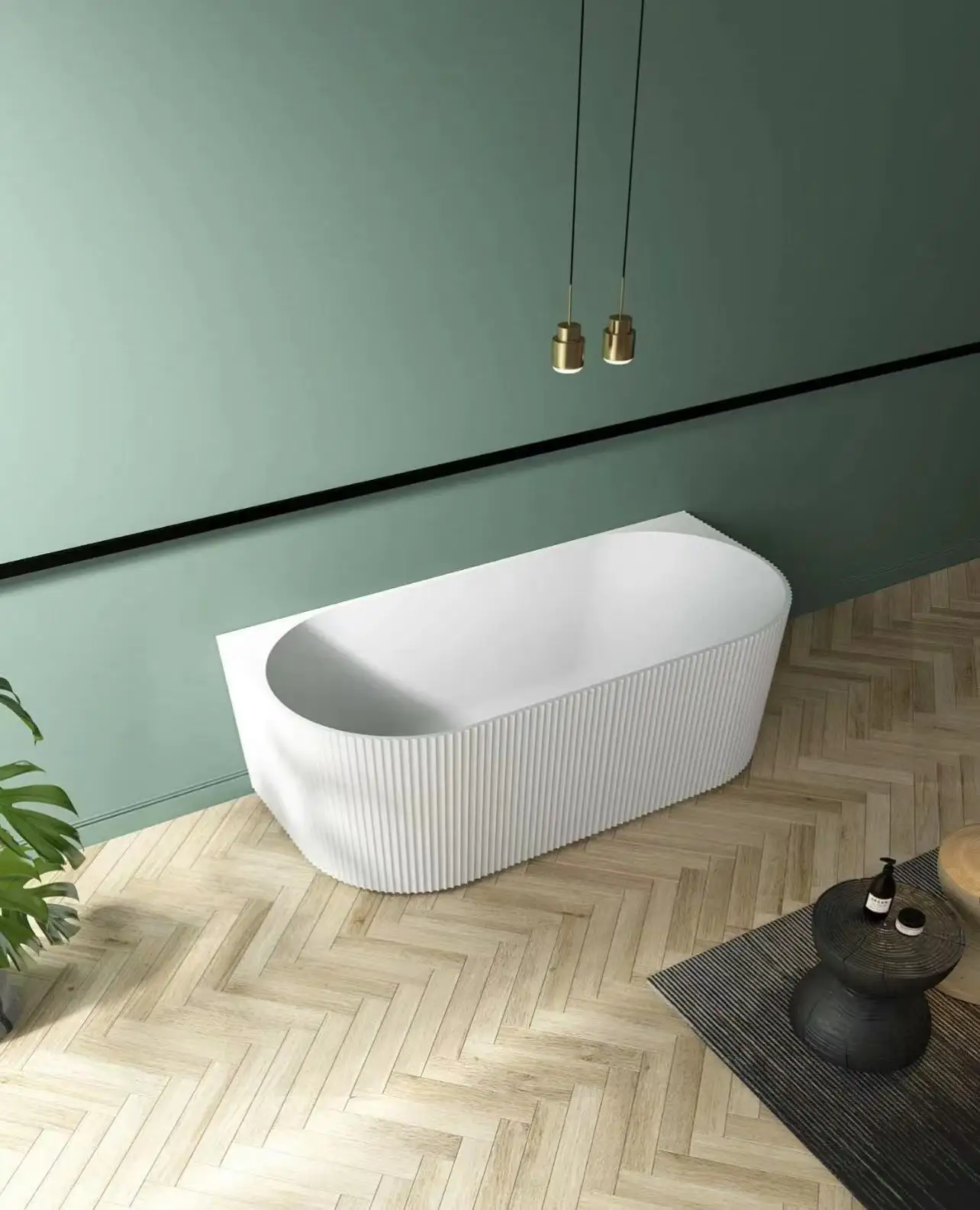 2023 latest export acrylic bathtub against the wall right angle stripe design bathtub against the wall