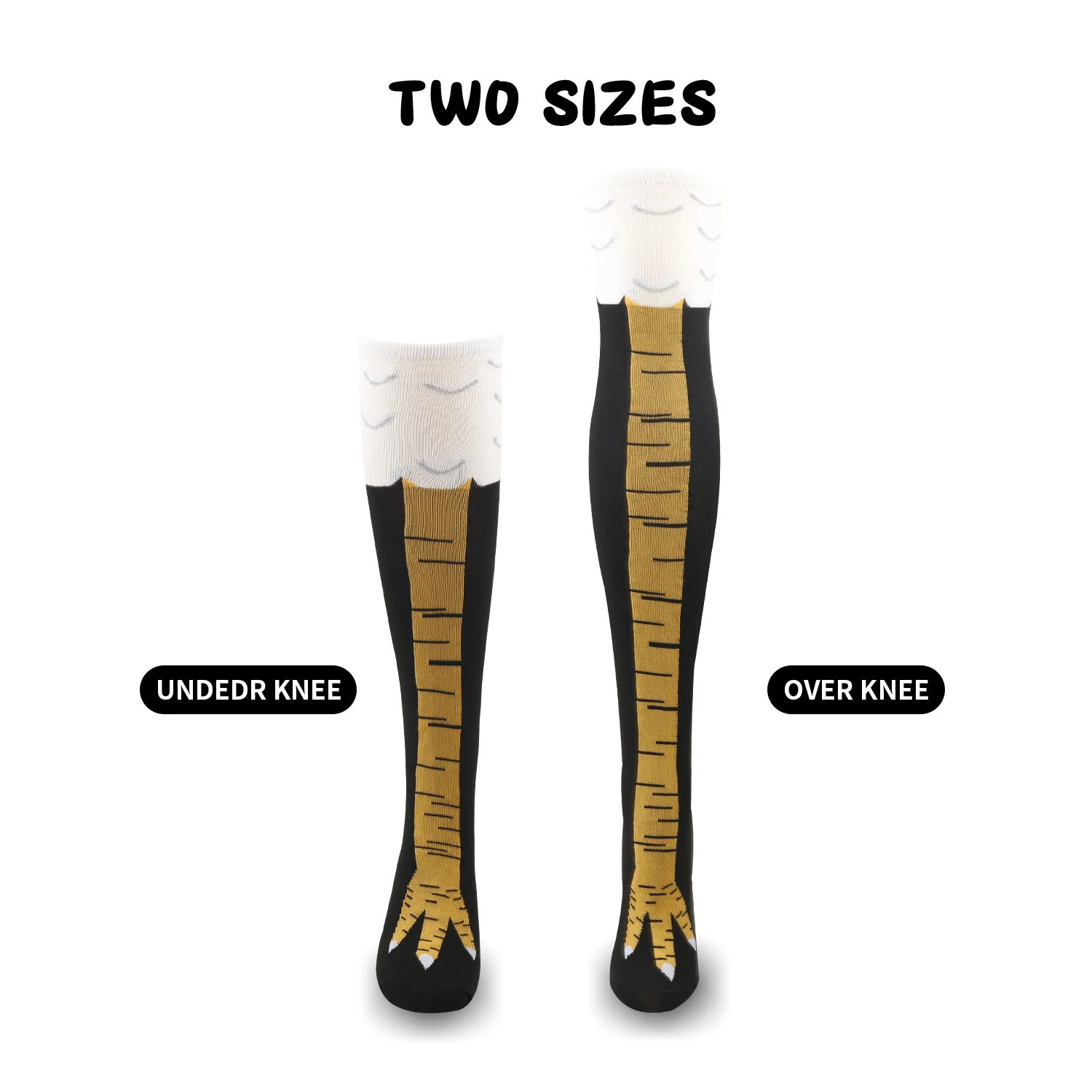 Funny Chicken Paw Stocking Over-knee Pressure Thin Leg Long Stockings Women Spring Autumn Winter Middle High School Girls Socks