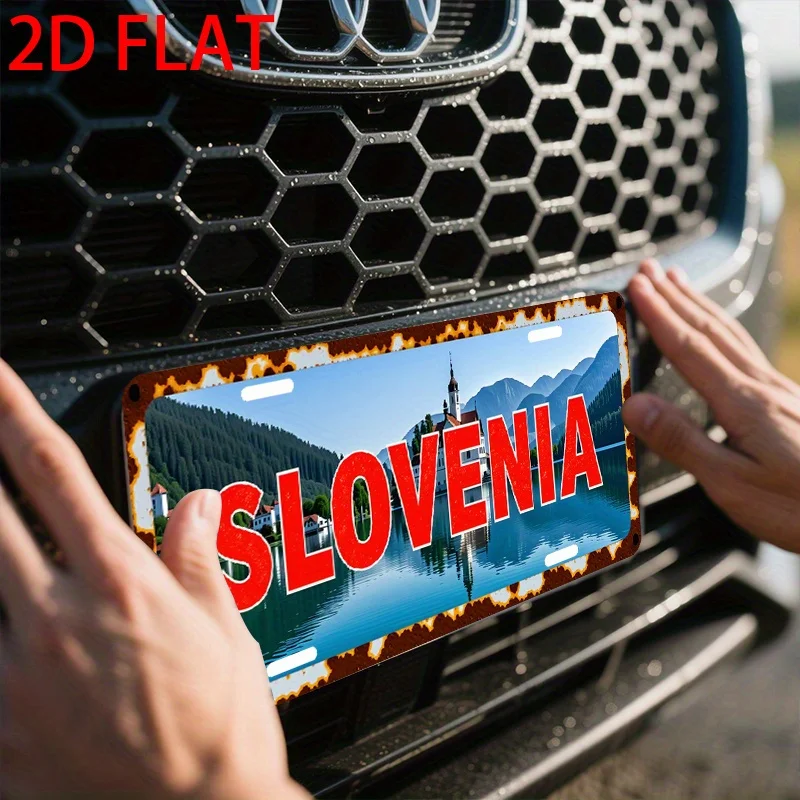 2D Flat - [Enable ] 2D Flat, 1pc, 2D FLAT, for Decoration Solely, Retro Style Plaque 