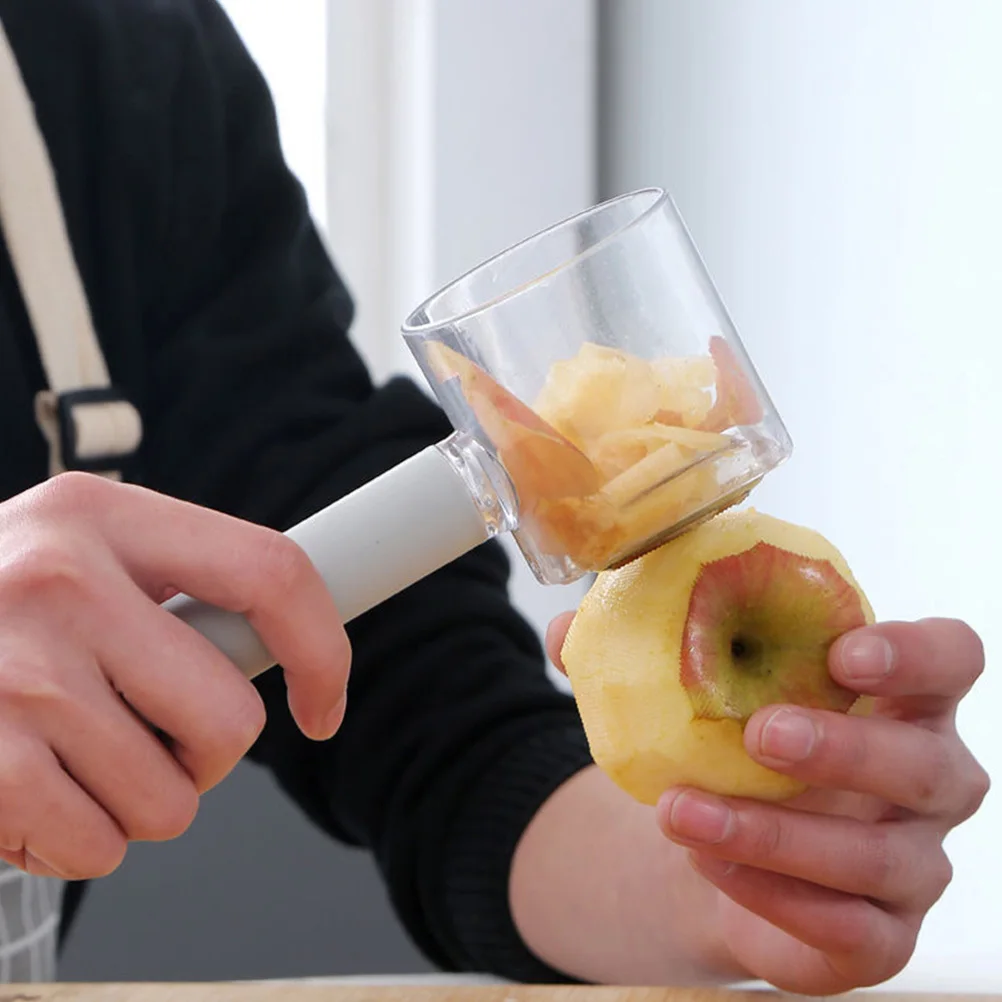 

1Pcs Stainless Steel Kitchen Peeler Multi-Functional with Storage Box Grey Stainless Steel Vegetable Peeler