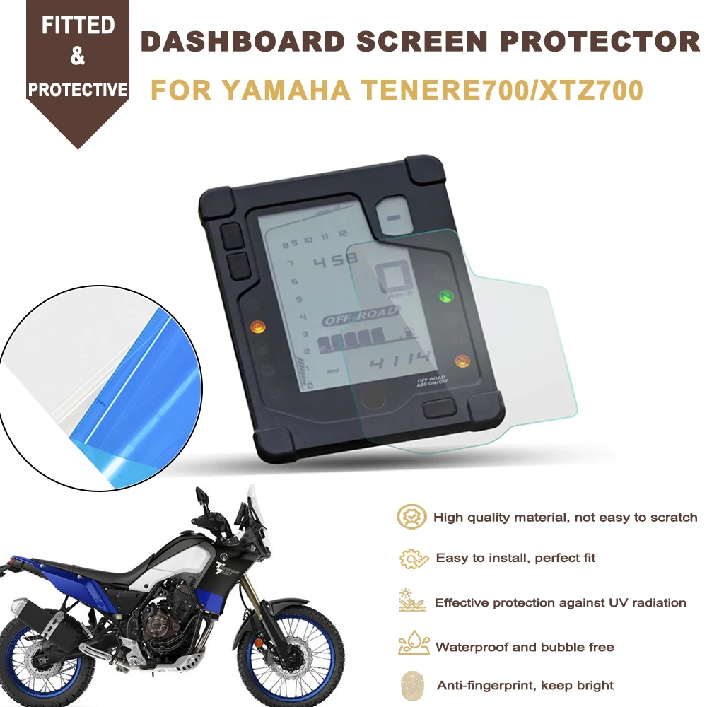 

Tenere 700 Motorcycle Dashboard Screen Protector Instrument Film TPU Protection Set For Yamaha Tenere700 T700 XTZ700 2019 2020