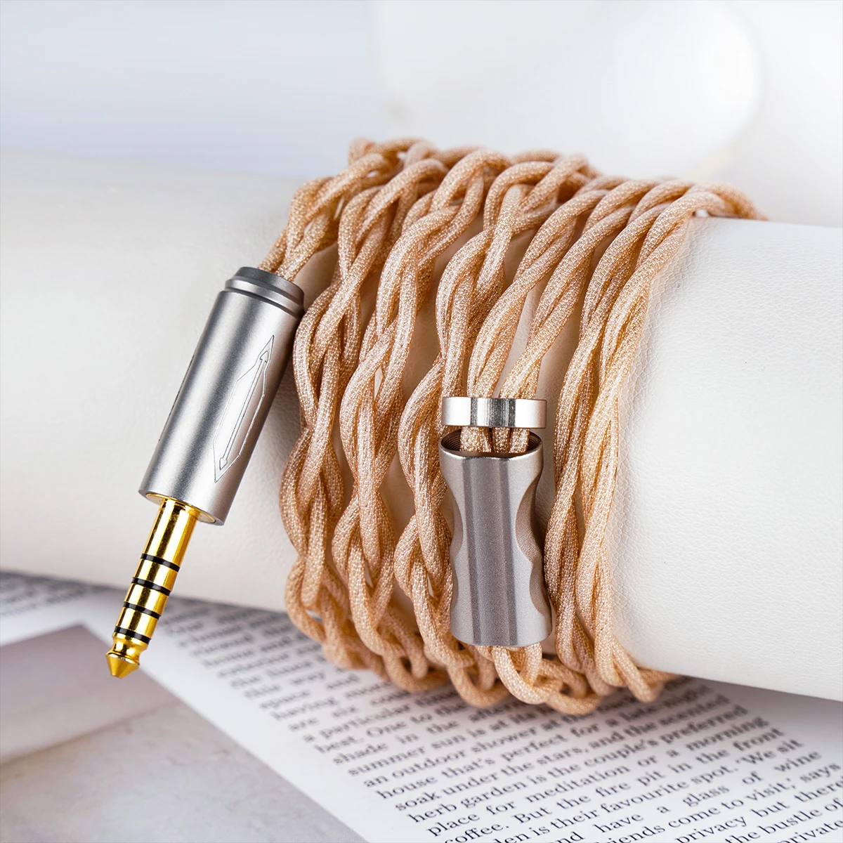 NICEHCK WabiWind HiFi سماعة كابل الفضة مطلي عالية الموصلية النحاس + الفضة احباط النفط نقع سلك 2Pin ل NX8 الصقيع MS5