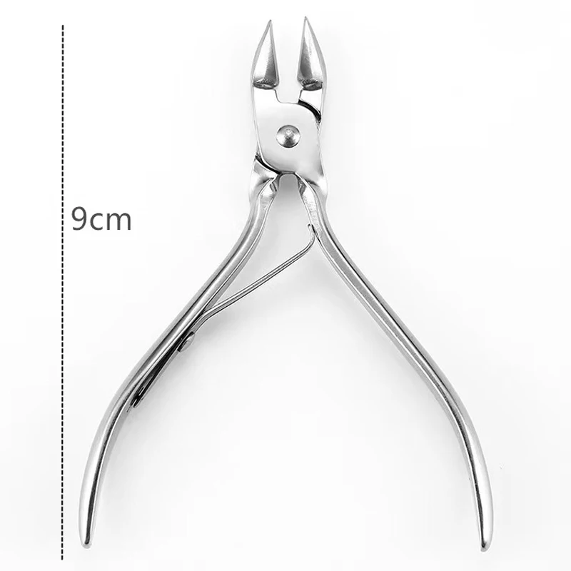 Cortaúñas de queratina para pedicura, herramientas de eliminación de piel muerta, recortadores de pies de acero inoxidable, alicates de pico de águila, 1 unidad