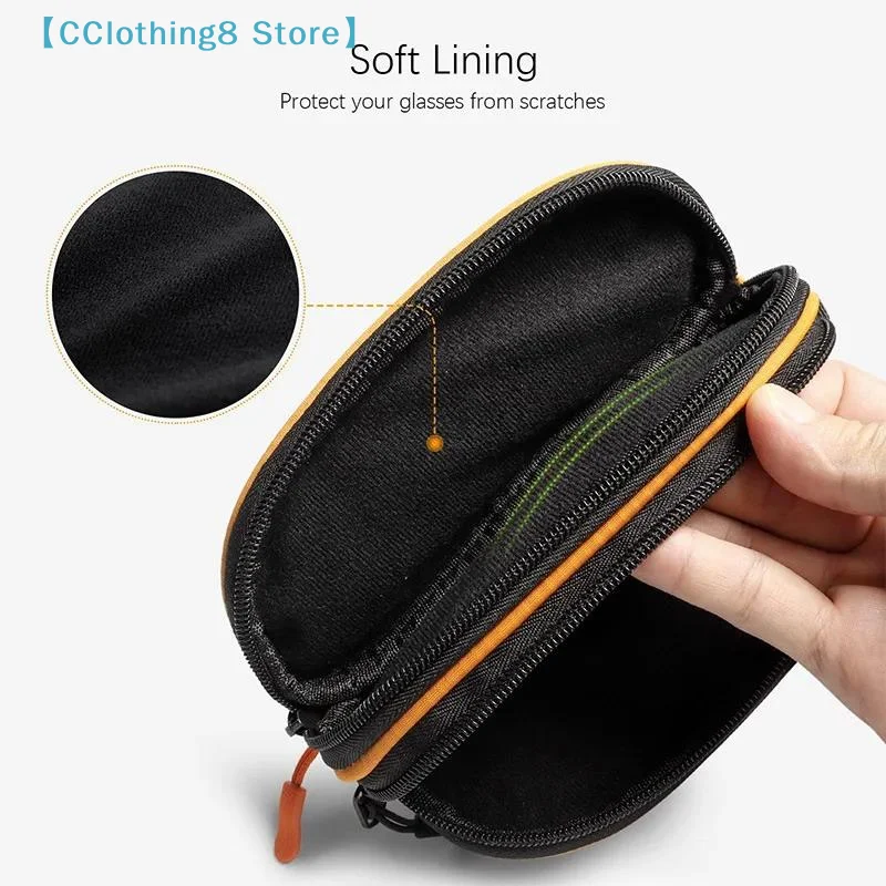Double Layer Sunglasses Case Organizer Waterproof Travel Bag Multi-Functional Durable Material Storage Box Business Trips【AliS8】