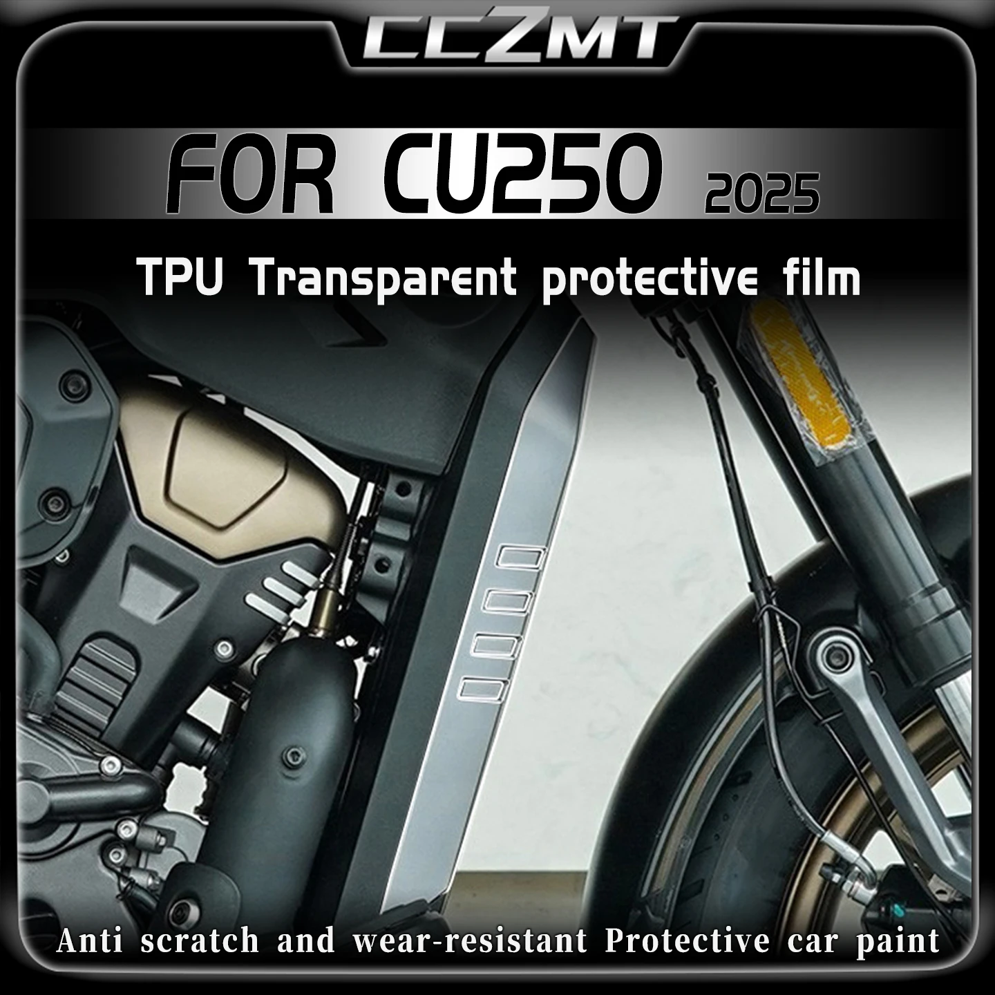 For VOGE CU250 AMT 2025 Automatic Transmission Transparent Invisible Car Cover Film Modification Fuel Tank Sticker Accessories