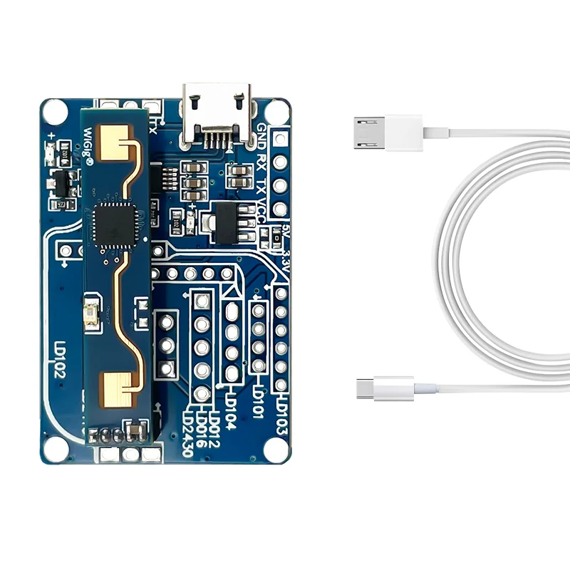 

Hi-link New 24G Human Presence Radar Module Kit LD2410 Respiration and Heartbeat Monitoring Non-contact Induction Smart Home