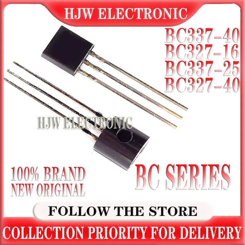 

100pcs Bc327 Bc327-16 Bc337 Bc337 Bc327 Bc337-40 Bc337-25 Bc327-40 To-92 To92 Transistor