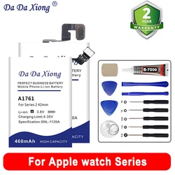 2024 New Battery For  Watch Series 1 2 3 4 5 6 GPS LTE 38mm 40mm 42mm 44mm Renewal Batteries + Free Tools Kit