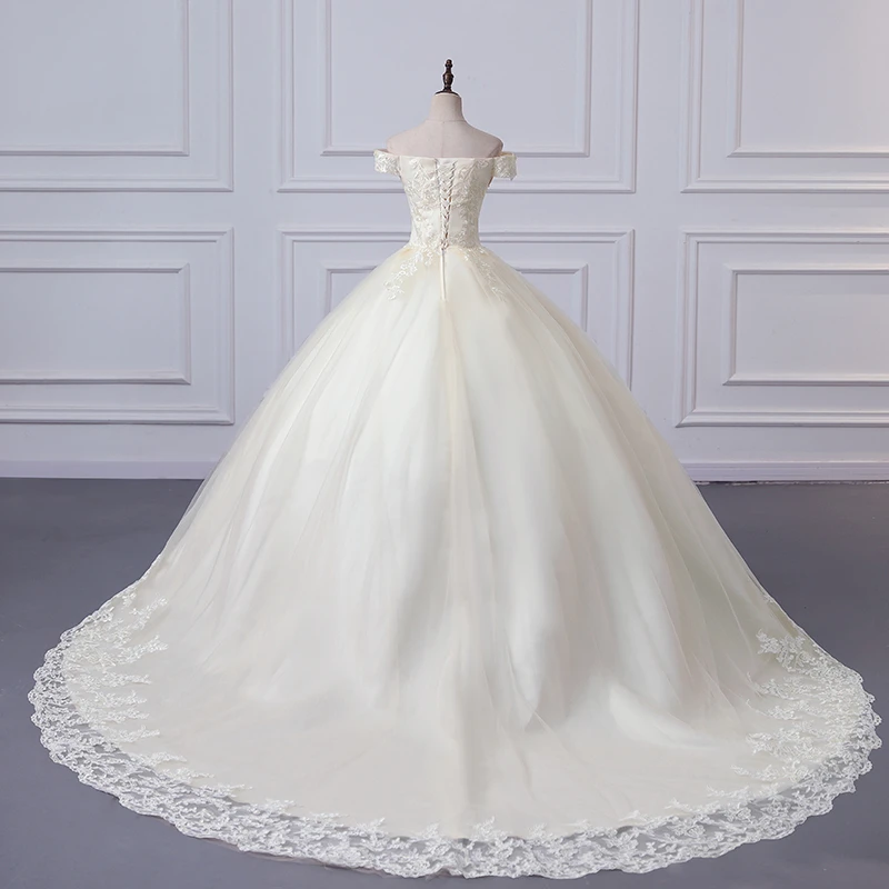 متوفر فستان حفلة شامبانيا مع قطار فساتين Quinceanera رخيصة قبالة الكتف فستان حفلات رسمي فستان رخيص حسب الطلب #1