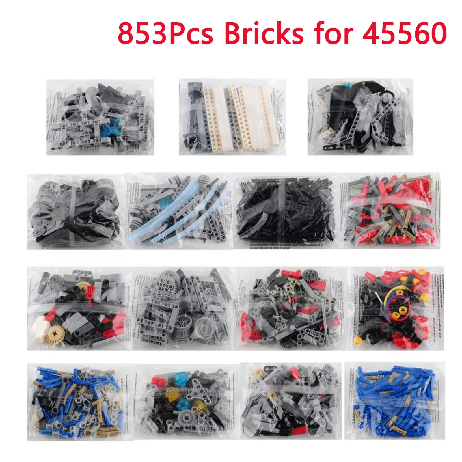 Bloques técnicos con función de potencia MOC para Legoeds EV3 Mindstorms 45560 45544 Core, Robot DIY, juguete educativo, bloques de construcción de aprendizaje