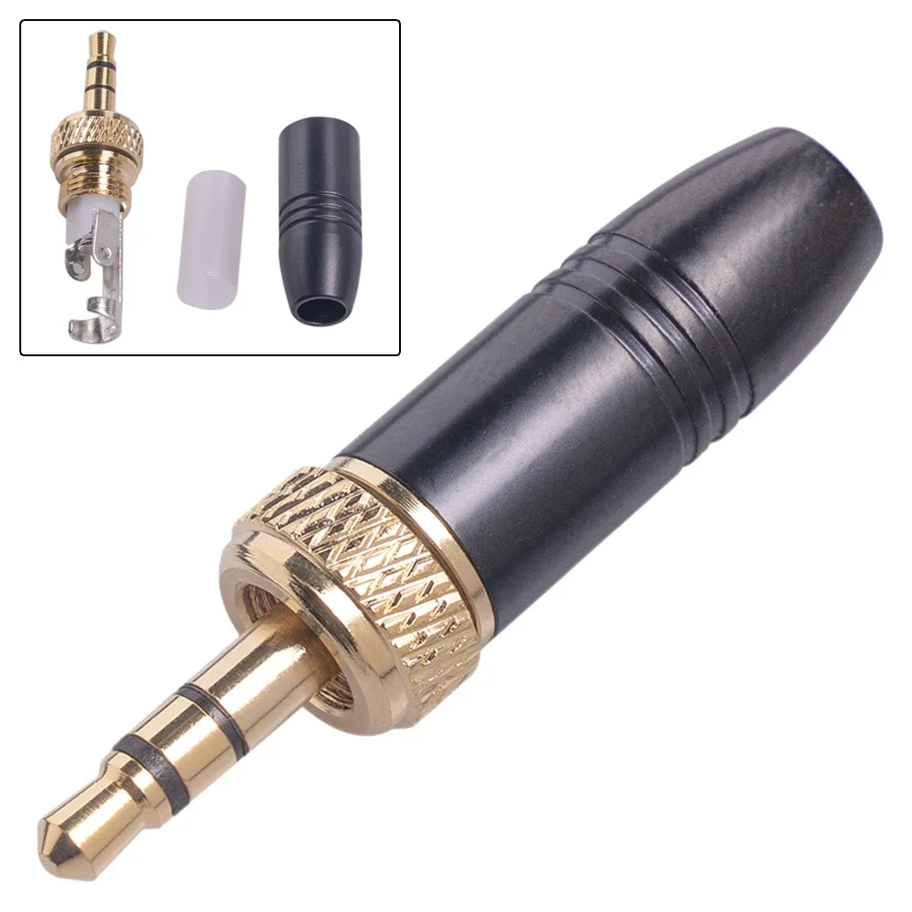 1/2 Pcs 3.5mm Jack Stereo Plug Connector Replacement For Sennheiser Wireless Microphone Cable For Connecting DPA Microphones