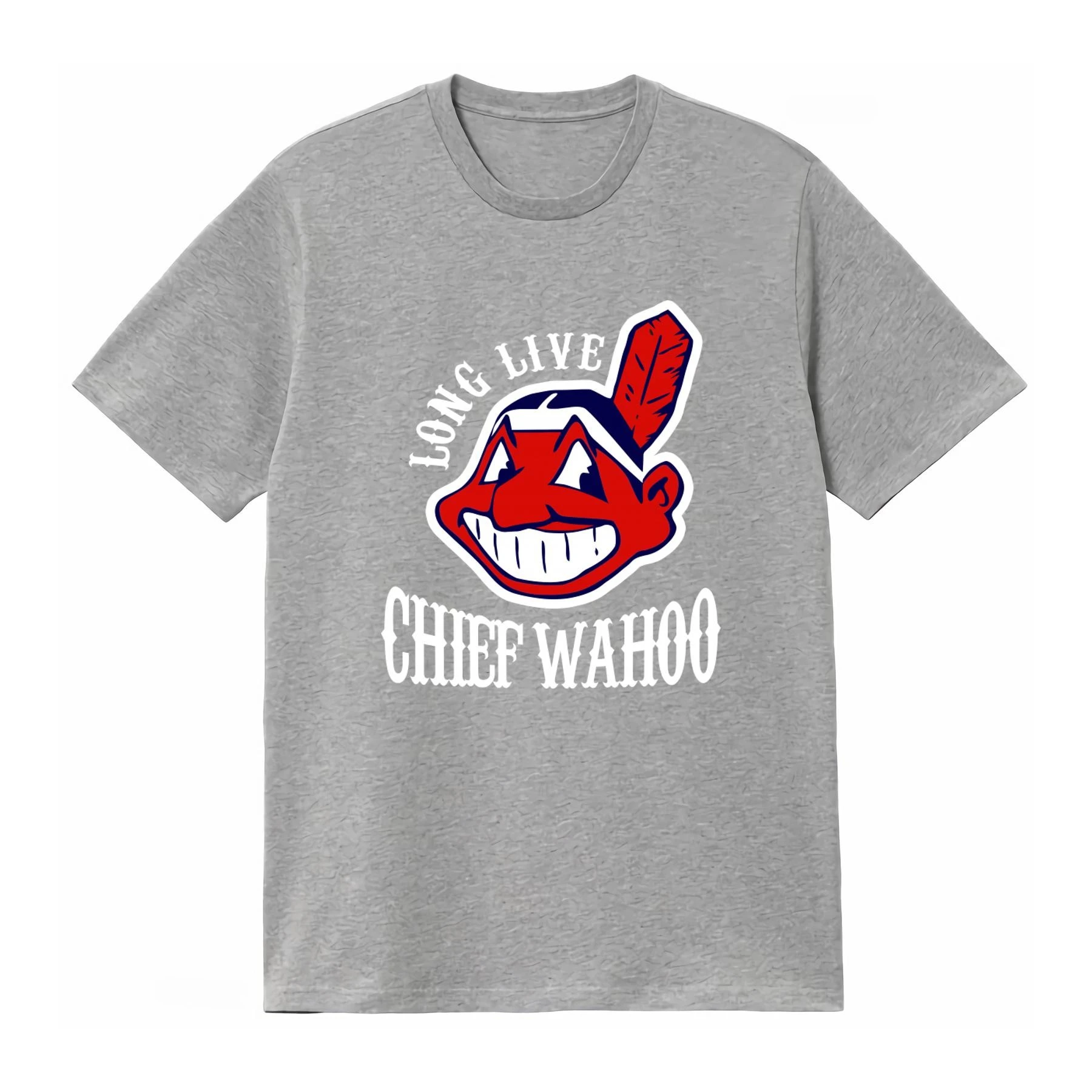 Long Live Chief Wahoo T Shirt Stylish Design for Baseball Fans Homme Slightly Comfortable Men's Clothing 2026 Summer T Shirt